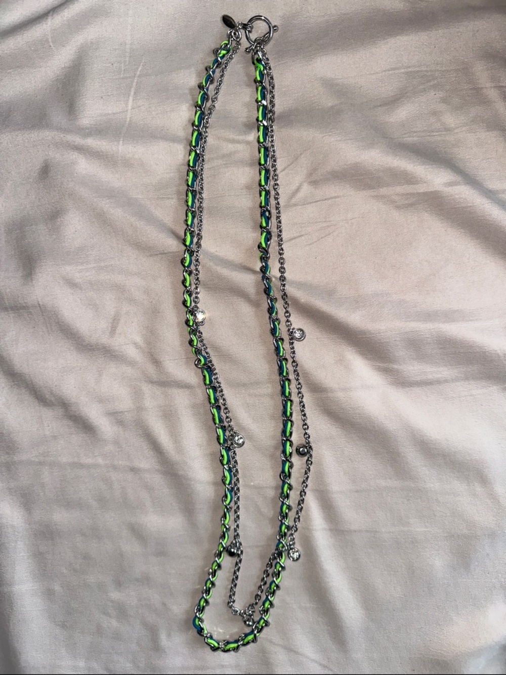 Ann Taylor double chain necklace